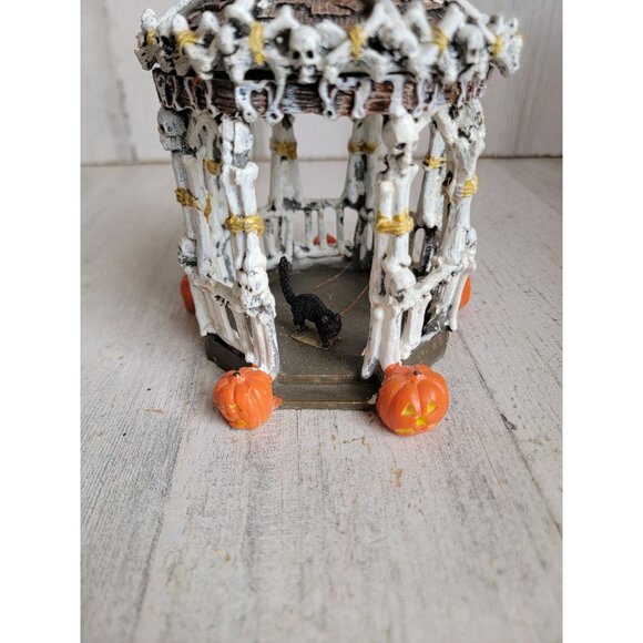 Lemax skeleton gazebo spooky town Halloween Village accessory - Picture 2 of 7